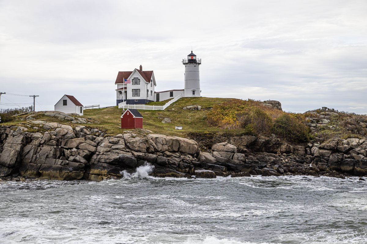 The Nubble Lighthouse on Cape Neddick has been there since 1879 [C05R2087]