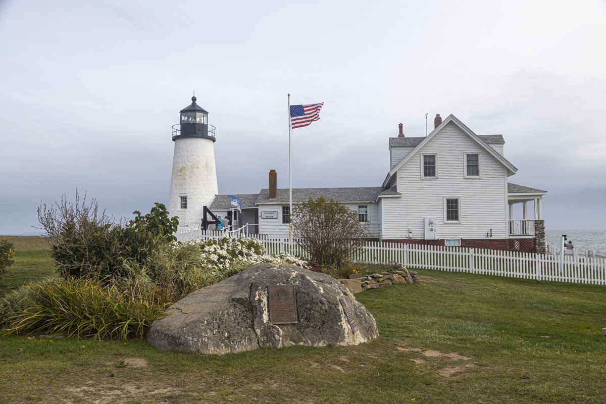 Farther up the coast we stopped at the Pemaquid Lighthouse. It was built in 1835. In 1934 it became the first automated lighthouse in Maine. [C60R2161]
