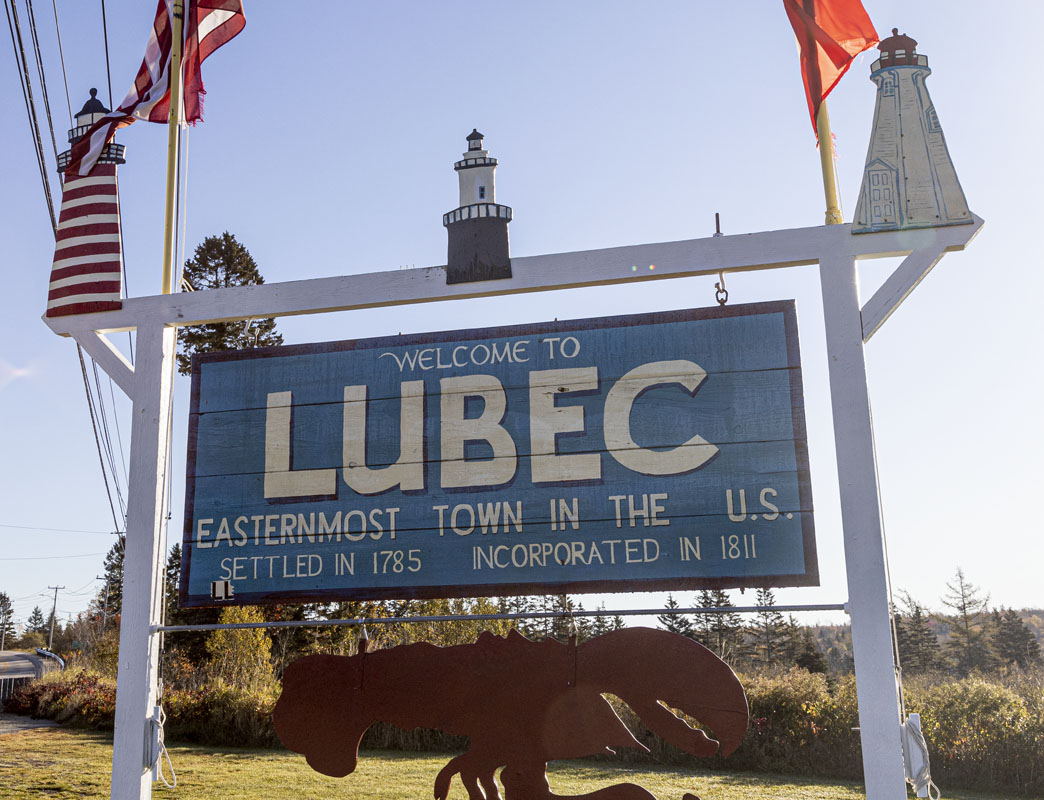 Lubec, Maine is a village of about 1,500 people. At 44.86° North it is only 15 miles short of being halfway between the equator and the north pole. It is over 500 miles East of Washington, D.C. [S50R2983]