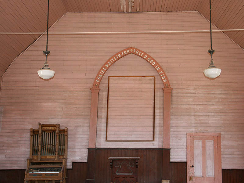 Interior of the Methodist Church