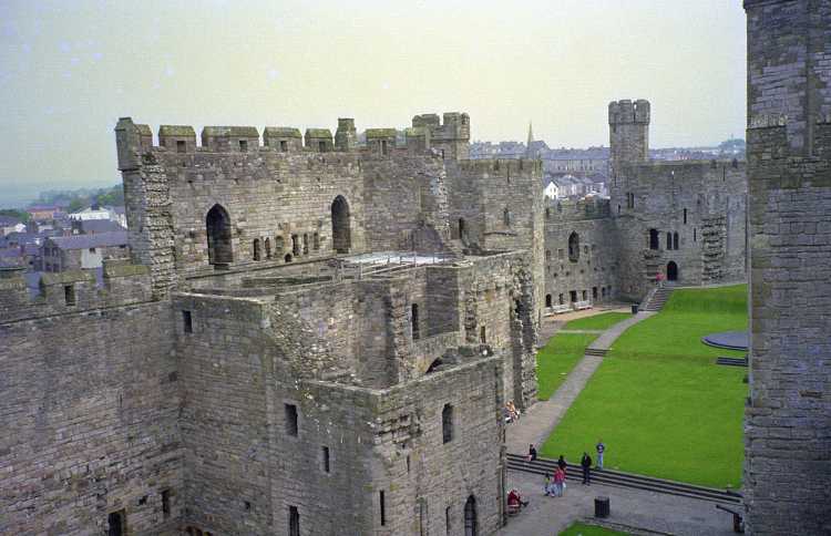 Caernarfon Castle in western Wales