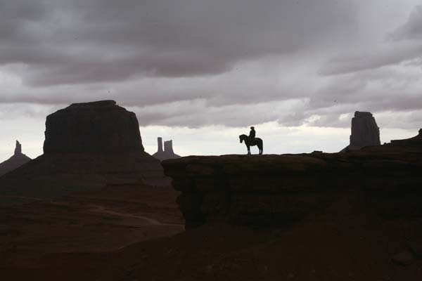 This photo was taken during our first tour. The man on the horse did not show up during our second tour.