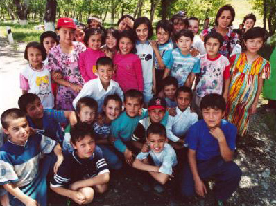 Large group of children