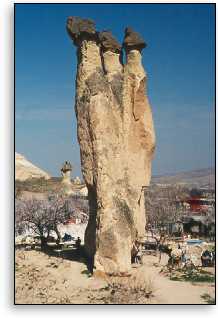 Three headed fairy chimney